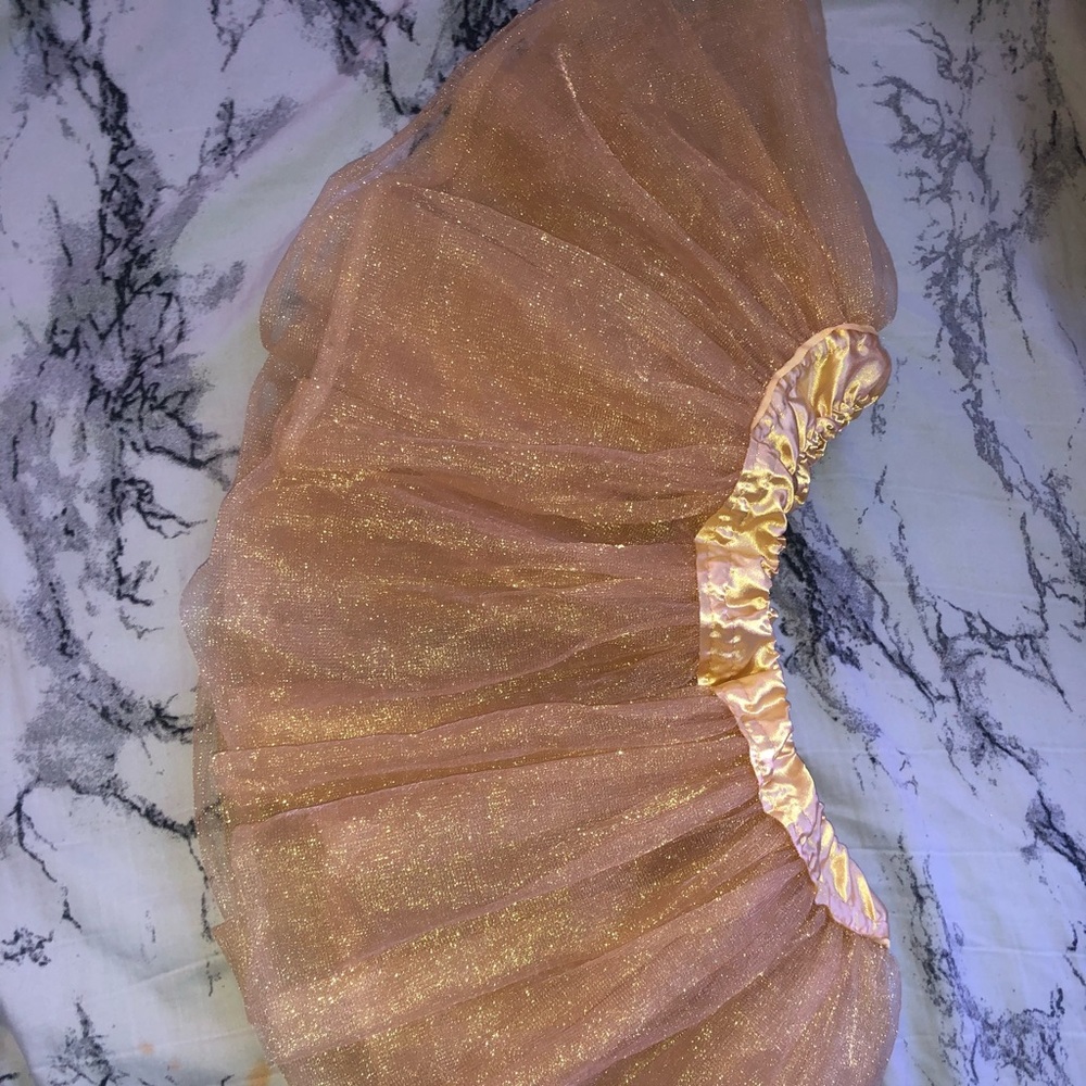 Gold tulle costume skirt